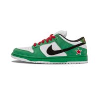 RT HOT 【Original】 ΝΙΚΕ Duk- S- B- Low Heineken- Black, green and white Sports Shoes Mens and Womens Skateboard Shoes (Free Shipping)