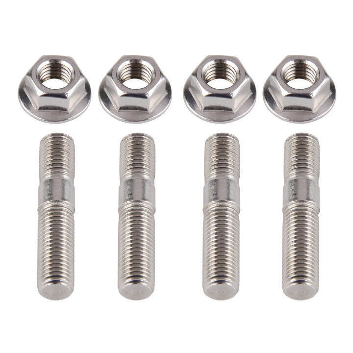 4PCS M10x1.25 Exhaust Manifold Nuts Bolts Screws Stainless Steel For
