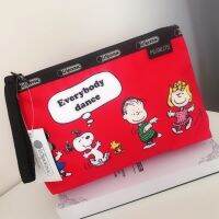 LeSportsac กระเป๋าใส่เหรียญแบบมือถือขนาดใหญ่กระเป๋าเครื่องสำอางกระเป๋าเก็บของความจุขนาดใหญ่กระเป๋าด้านใน