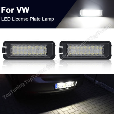 2PCS Canbus Free Error LED License Plate Number Light Panel Lamp For VW MK5 GTI MK6 MK7 Golf 5 Glof 6 Golf 7