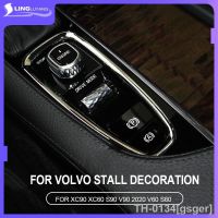 ☑✈ gsger Guarnição decorativa para console central de carro tampa cromada apoio do braço marcha volvo xc90 xc60 s90 v90 v60 s60 s60