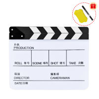 Director Video Scene Clapperboard Clapper Board Acrylic Dry Erase Movie Film Action Slate Clap Handmade Cut Prop