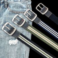 Sabuk Kanvas untuk Pria Pin Tenun Sabuk Gesper Sabuk Jeans Siswa