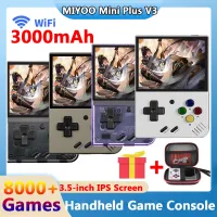 3.5Inch Handheld Game Console Mini Plus IPS Screen Game Console Video Player Wifi With 64G Card For Adults Kids