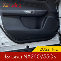 ประตู Anti-Dirty Anti-Kick Mat Pad เบาะสติกเกอร์ Garnish ตกแต่งรถอุปกรณ์จัดแต่งทรงผมสำหรับ Lexus NX260NX350h 2022