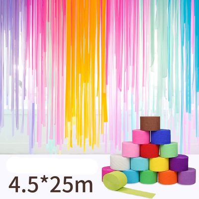 【CC】 Color crepe paper shop wedding banquet birthday party window background wall kindergarten classroom decoration