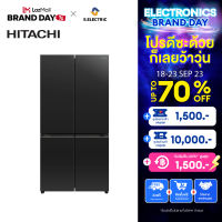 [NEW Model]HITACHI ตู้เย็น 4 ประตู MULTI-DOORS รุ่นRWB700PTH2 GCK/R-WB700PTH2 สีBlack 22.8คิว  645 ลิตร ทำน้ำแข็งน้ำเย็นอัตโนมัติ ระบบ INVERTER ประกันศูนย์