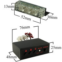 3Led 12โวลต์กระจังหน้ารถ S Trobe แสงหัว LED มินิแฟลชโคมไฟทำงานกลางวันไฟตำรวจฉุกเฉินเตือนกระพริบสัญญาณ Lights2023