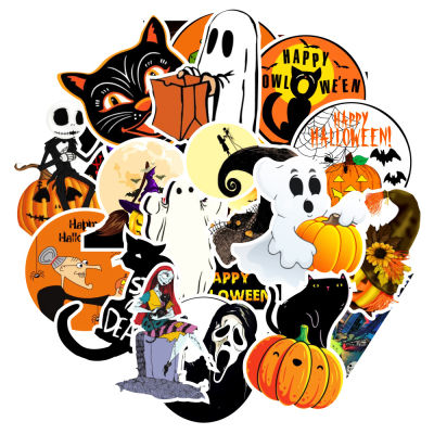 【CW】1050pcs Waterproof Halloween Demon Kawaii Sticker Decoration Notebook Stickers Scrapbooking DIY Journal Halloween Graffiti