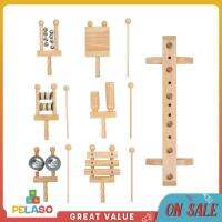 Pelaso ชุดโอคาริน่าสำหรับเด็กอายุ3-5ไม้เคาะ6ชิ้น