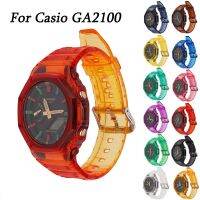 Transparent Resin Case G-SHOCK GA-2100 Replace Band Bezel Gradient Watchband 19 Colors