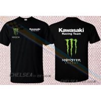 เสื้อยืดผ้าฝ้ายพิมพ์ลายขายดี 2023เสื้อยืดผ้าฝ้าย NEW Kawasaki Racing Team Superbike WSBK MOTORCYCLE RACING MOTOROD T1SHIS-5XL