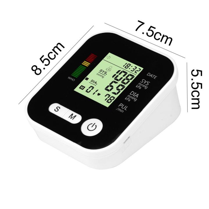 support-usb-ดิจิตอลทางการแพทย์ในครัวเรือน-upper-arm-ข้อมือเสื้อบีพีความดันโลหิต-pulse-heart-rate-เครื่องวัดความดันโลหิต-sphygmomanometer-monitor