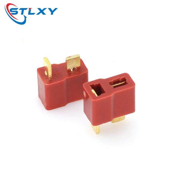 10pcs-t-plug-male-female-connectors-deans-style-for-rc-lipo-battery-esc