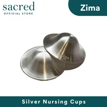 SILVERETTE The Original Silver Nursing Cups - Soothe and protect your  nursing nipples -Made in Italy (XL) : : Baby