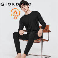 Giordanoผู้ชาย G-Warmer คอกลมขนแกะกางเกงชั้นในอบอุ่นยืดหยุ่นฐานตั้ง Free Shipping 01212654