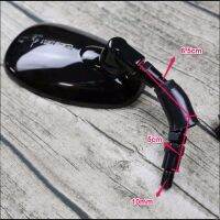 “：{—— JXLCLYL Black 10Mm ABS Motorcycle Rearview Side Mirror Fit Harley Scooter GV250