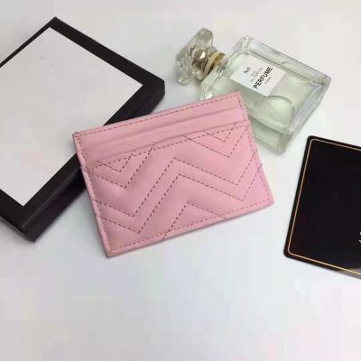 Genuine Leather Card Bag Credit Card Holders Sheepskin Wrinkle Pattern G Letter Bag Mini Luxury Brand Card Holders High Quality