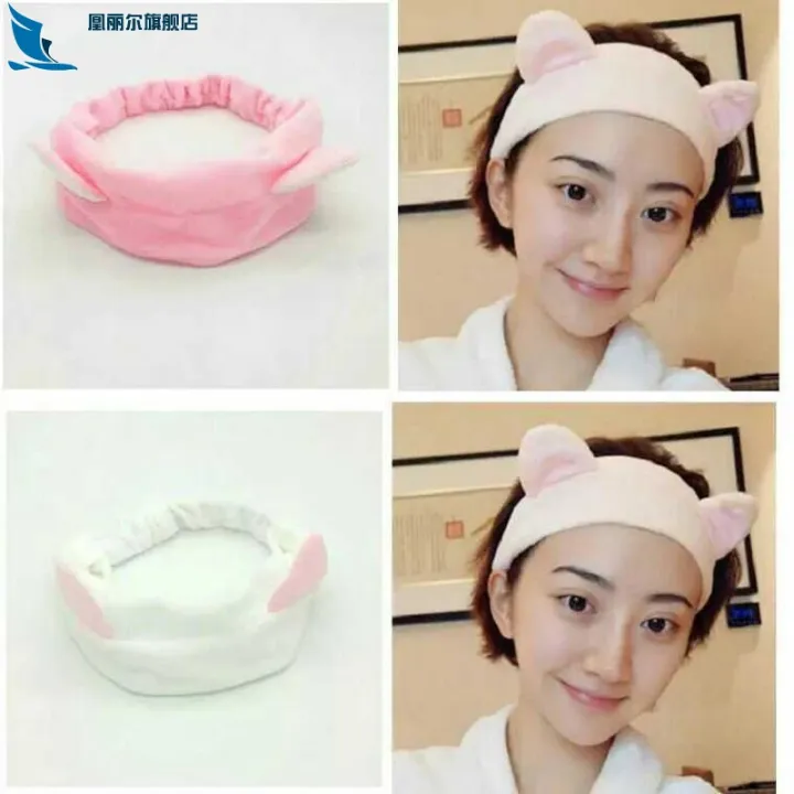 Face wash headband Korean female headdress sweet and simple Lazada PH
