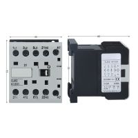 【Taiyong Electric】JX2 K 220V 50/60Hz 6A 9A 12A Mini AC Contactor Din Rail 3P 3หลัก1NO/3หลัก1NC ขดลวด