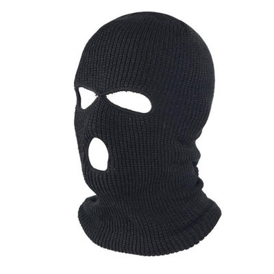 Full Face Cover Ski Mask Hat 3 Holes Balaclava Windproof Knit Beanies Bonnet Winter Warm Unisex Caps