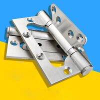 304 Stainless Steel Hinged Wooden Door Shaft 4 5 Silent Hinge Slot Free Door Heavy Duty Thickened Hinge