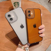 เคสโทรศัพท์มือถือ Tpu แบบนิ่ม ขอบสี่เหลี่ยม อเนกประสงค์ สีพื้น สําหรับ Iphone 13 12 11 Pro Max X Xs Max Xr 8 7 Plus 78 Se 2020