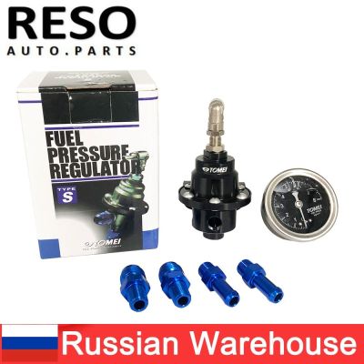 “：{}” RESO--Universal Adjustable Tomei Fuel Pressure Regulator Type-S With Gauge And Instruction