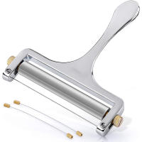 Heavy Duty Stainless Steel Cheese Slicers Premium Adjustable Thickness Cheese Slicer 2 Extra Wires Included