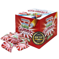 -[ยกกล่อง 20 ซอง] Biopharm Gummy Fibber ขนมวุ้นเจลาตินสำเร็จรูป ผสมไฟเบอร์ ไม่มีน้ำตาล(Exp 03/10/23)