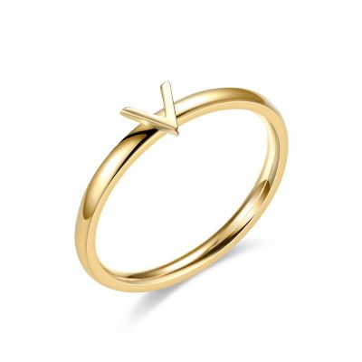 [COD] luxury and simple style versatile titanium steel popular ring for women