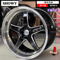 ล้อแม็กขอบ 18x9.5 ET+22 5รูx114.3 ??ยี่ห้อ SHOWY รุ่น SW307 ?(ราคาต่อ2วง)? ลายเวล ล้อเบา สุดฮิต ราคาพิเศษมีจำนวนจำกัด