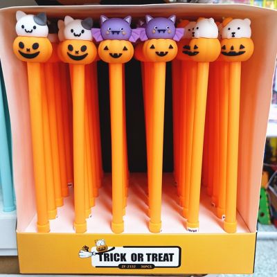 10/20/50p 0.5mm Stationery Cute Cartoon Pumpkin Halloween Gel Pen School Office Kawaii Supplies Creative Children Xmas Gift Pen