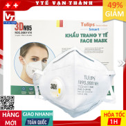 Khẩu Trang Y Tế 3D N95 Tulips N95.9001VH Lọc Bụi PM2.5 Siêu Mịn 95%