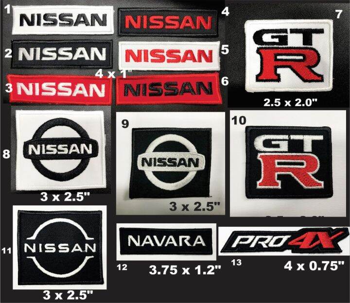 Nissan Emblem Cloth Patch Decal - Embroidery Cloth Badge Patch | Lazada PH