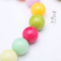 Natural colorful Ma Shan jade round beads wholesale diy loose beads necklace acc