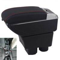 hot【DT】 jetta a4 armrest box USB Charging heighten layer central content ashtray accessories