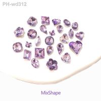 Pointed Bottom Glass Violet Series High-Quality Nail Art Rhinestone For DIY Manicure Ornament Accessories Crystal Stone