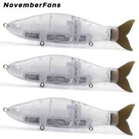 Novemberfans เหยื่อปลอมแบบไม่ทาสี5ชิ้น/ล็อต,เหยื่อล่อปลาซิวขนาด16.5ซม. เหยื่อตกปลาแบบจมน้ำลอยได้สำหรับตกปลา