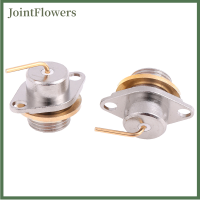 JointFlowers 2pcs Connector SMA MALE NUT FLANGE PANEL MOUNT สำหรับซ็อกเก็ตเสาอากาศวิทยุ