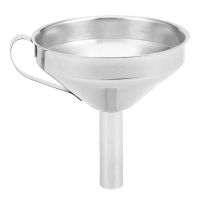 Stainless Steel Kitchen Funnel with Detachable Filter for Transporting Liquids&amp; Fluid, Adding Ingredients Jams and Marmalades to Storage Containers