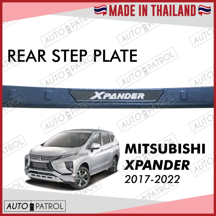 Mitsubishi Xpander 20172022 Rear Bumper Guard Step Sill Stepsill (Black with Chrome Trimmings