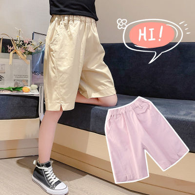 Yomee Kids Pants outer wear five-point pants loose girls thin shorts 505P014