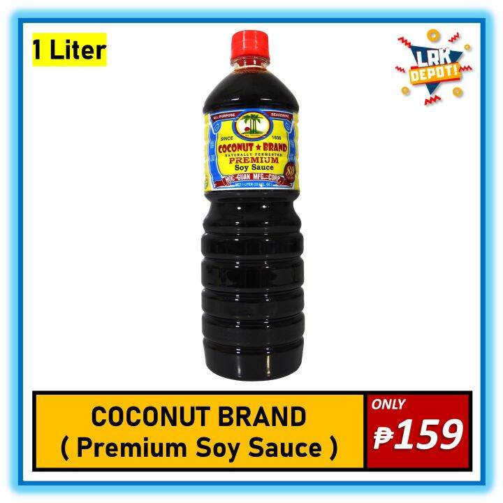 Coconut Brand Naturally Fermented Premium Soy Sauce 1L / 1 Liter