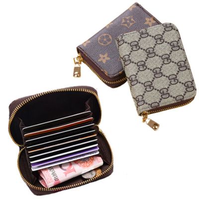 K51 READY STOCK YILIA Fashion Women Organ Wallet Creative Multifunctional Zipper Wallet PU Leather Coin Purse Card Case