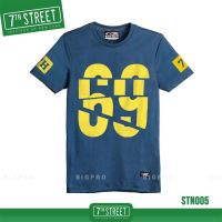 7th Street เสื้อยืด แนวสตรีท รุ่น 69 (กรม) STN005 (ของแท้)