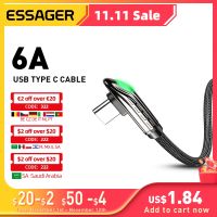 ขายดี YJ99529 - / Essager USB Type C เคเบิ้ลสำหรับ S Amsung Xiaomi Mi11 6A อย่างรวดเร็วชาร์จ Type C เคเบิ้ล USB C ชาร์จโทรศัพท์มือถือ USB-C วันที่ลวดสายไฟ