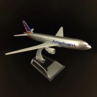 1:400 Scale Metal Aviation Miniature American B777 Aircraft Model Airplane Replica Kids Room Decor Xmas Gift Toys for Boy