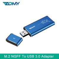 Zomy M.2 SATA NGFF เป็น Usb 3.0อะแดปเตอร์แปลงเคส SSD ภายนอกกล่องพกพาฮาร์ดไดรฟ์โซลิดสเตทไดรฟ์สำหรับแล็ปท็อป