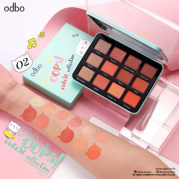 odbo-oops-cutest-collection-eyeshadow-palette-od212-โอดีบีโอ-อุ๊ปส์-คิวท์เตทส์-คอลเลคชั่นอายแชโดว์พาเลท